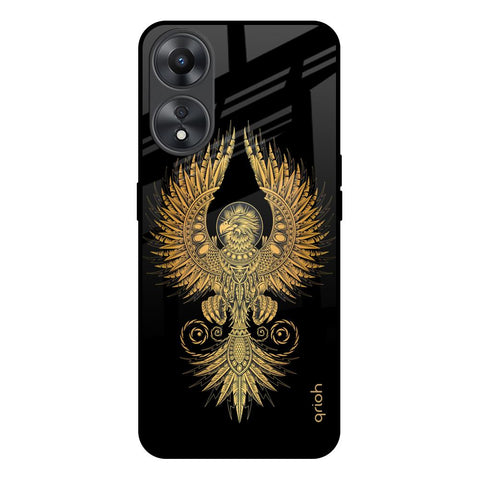 Mythical Phoenix Art Oppo A58 5G Glass Back Cover Online