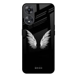 White Angel Wings Oppo A58 5G Glass Back Cover Online