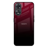Wine Red Oppo A58 5G Glass Back Cover Online