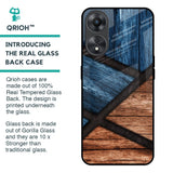 Wooden Tiles Glass Case for Oppo A58 5G