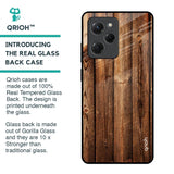 Timber Printed Glass Case for Poco X5 Pro 5G