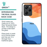 Wavy Color Pattern Glass Case for Poco X5 Pro 5G