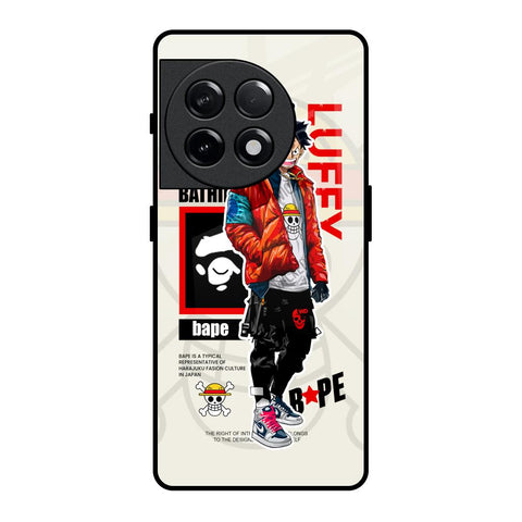 Bape Luffy OnePlus 11R 5G Glass Back Cover Online