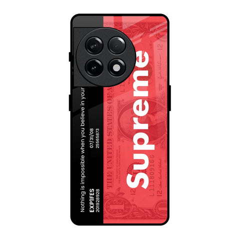 Supreme Ticket OnePlus 11R 5G Glass Back Cover Online