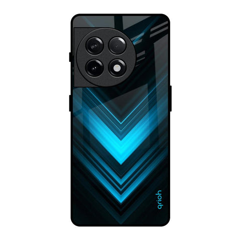 Vertical Blue Arrow OnePlus 11R 5G Glass Back Cover Online