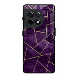 Geometric Purple OnePlus 11R 5G Glass Back Cover Online