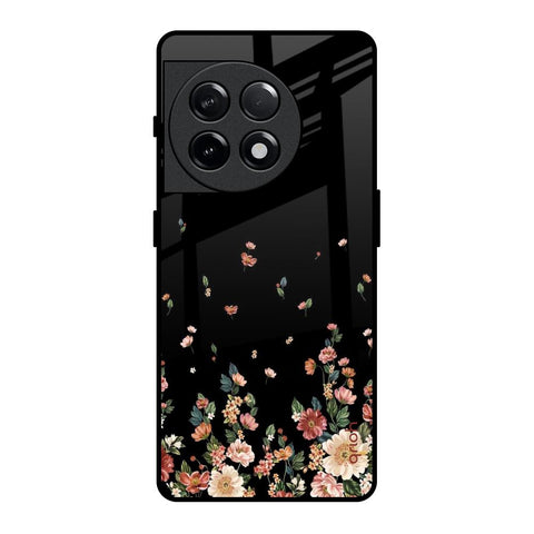 Floating Floral Print OnePlus 11R 5G Glass Back Cover Online