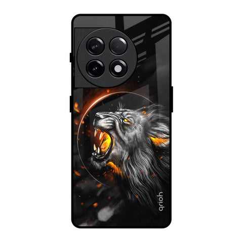 Aggressive Lion OnePlus 11R 5G Glass Back Cover Online