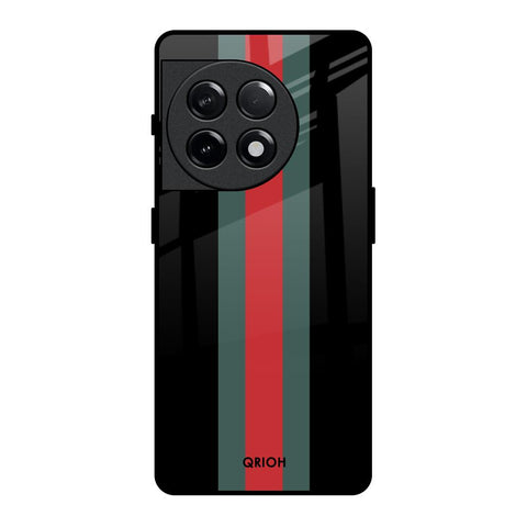 Vertical Stripes OnePlus 11R 5G Glass Back Cover Online