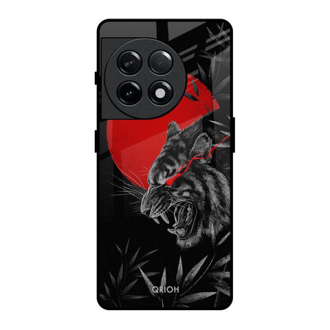 Red Moon Tiger OnePlus 11R 5G Glass Back Cover Online