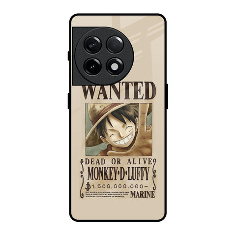 Luffy Wanted OnePlus 11R 5G Glass Back Cover Online