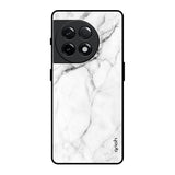 Modern White Marble OnePlus 11R 5G Glass Back Cover Online