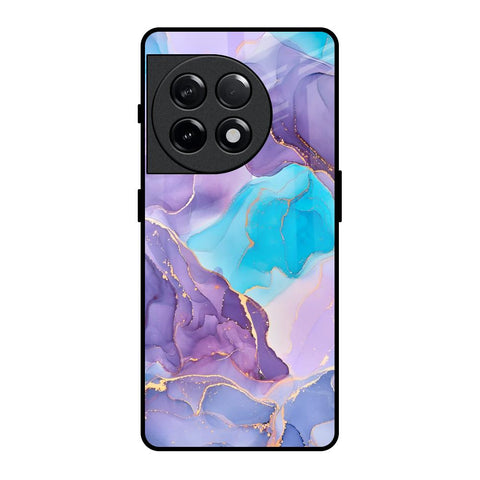 Alcohol ink Marble OnePlus 11R 5G Glass Back Cover Online