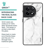 Modern White Marble Glass Case for OnePlus 11R 5G