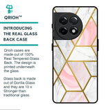 Geometrical Marble Glass Case for OnePlus 11R 5G