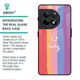 Lucky Abstract Glass Case for OnePlus 11R 5G