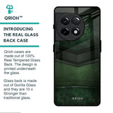 Green Leather Glass Case for OnePlus 11R 5G