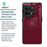 Classic Burgundy Glass Case for OnePlus 11R 5G