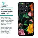 Flowers & Butterfly Glass Case for OnePlus 11R 5G