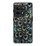 Peacock Feathers OnePlus 11R 5G Glass Cases & Covers Online