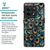 Peacock Feathers Glass case for OnePlus 11R 5G