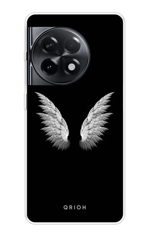 White Angel Wings OnePlus 11R 5G Back Cover