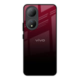 Wine Red Vivo Y100 5G Glass Back Cover Online