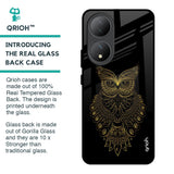 Golden Owl Glass Case for Vivo Y100 5G