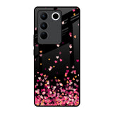 Heart Rain Fall Vivo V27 5G Glass Back Cover Online