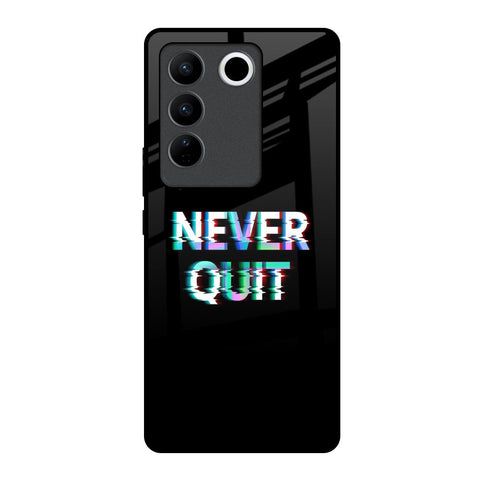 Never Quit Vivo V27 5G Glass Back Cover Online