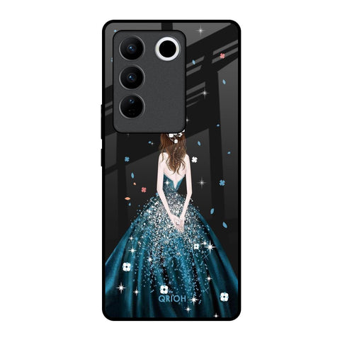 Queen Of Fashion Vivo V27 5G Glass Back Cover Online