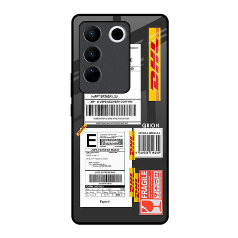 Cool Barcode Label Vivo V27 5G Glass Back Cover Online