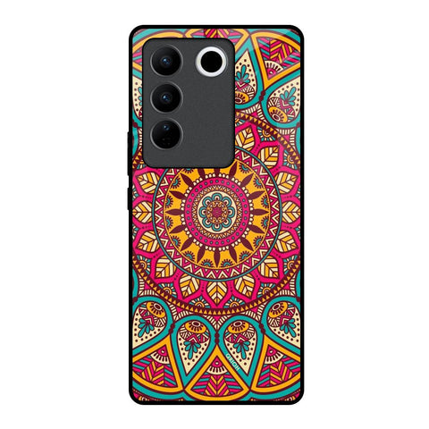 Elegant Mandala Vivo V27 5G Glass Back Cover Online