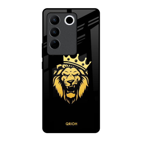 Lion The King Vivo V27 5G Glass Back Cover Online