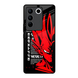 Red Vegeta Vivo V27 5G Glass Back Cover Online