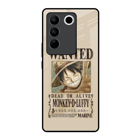 Luffy Wanted Vivo V27 5G Glass Back Cover Online