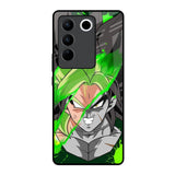 Anime Green Splash Vivo V27 5G Glass Back Cover Online