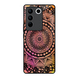 Floral Mandala Vivo V27 5G Glass Back Cover Online