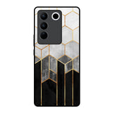 Tricolor Pattern Vivo V27 5G Glass Back Cover Online