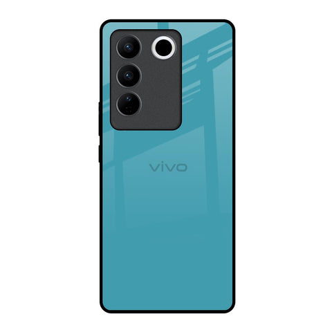 Oceanic Turquiose Vivo V27 5G Glass Back Cover Online