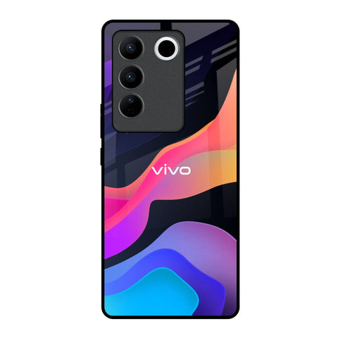 Colorful Fluid Vivo V27 5G Glass Back Cover Online