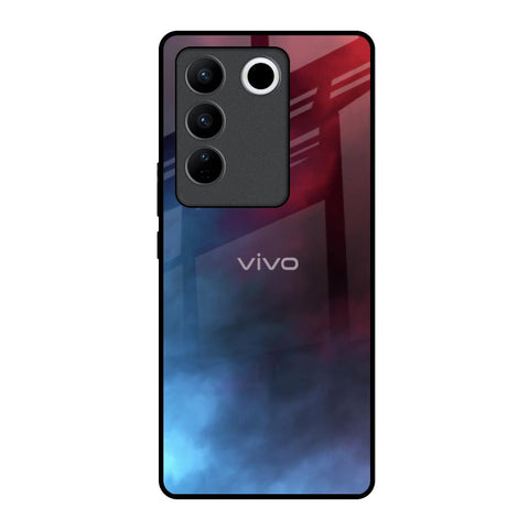 Smokey Watercolor Vivo V27 5G Glass Back Cover Online