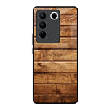 Wooden Planks Vivo V27 5G Glass Back Cover Online