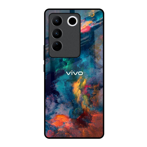 Colored Storm Vivo V27 5G Glass Back Cover Online