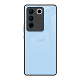 Pastel Sky Blue Vivo V27 5G Glass Back Cover Online