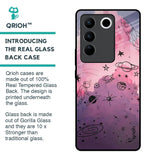 Space Doodles Glass Case for Vivo V27 5G