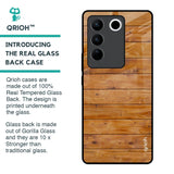 Timberwood Glass Case for Vivo V27 5G