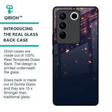 Falling Stars Glass Case For Vivo V27 5G