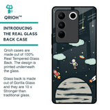 Astronaut Dream Glass Case For Vivo V27 5G