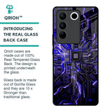 Techno Color Pattern Glass Case For Vivo V27 5G